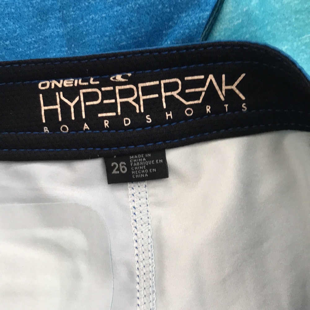ONEILL HyperFreak Mens/ Big Boys Trunks Boardshorts Sky | 26 - Picture 10 of 11